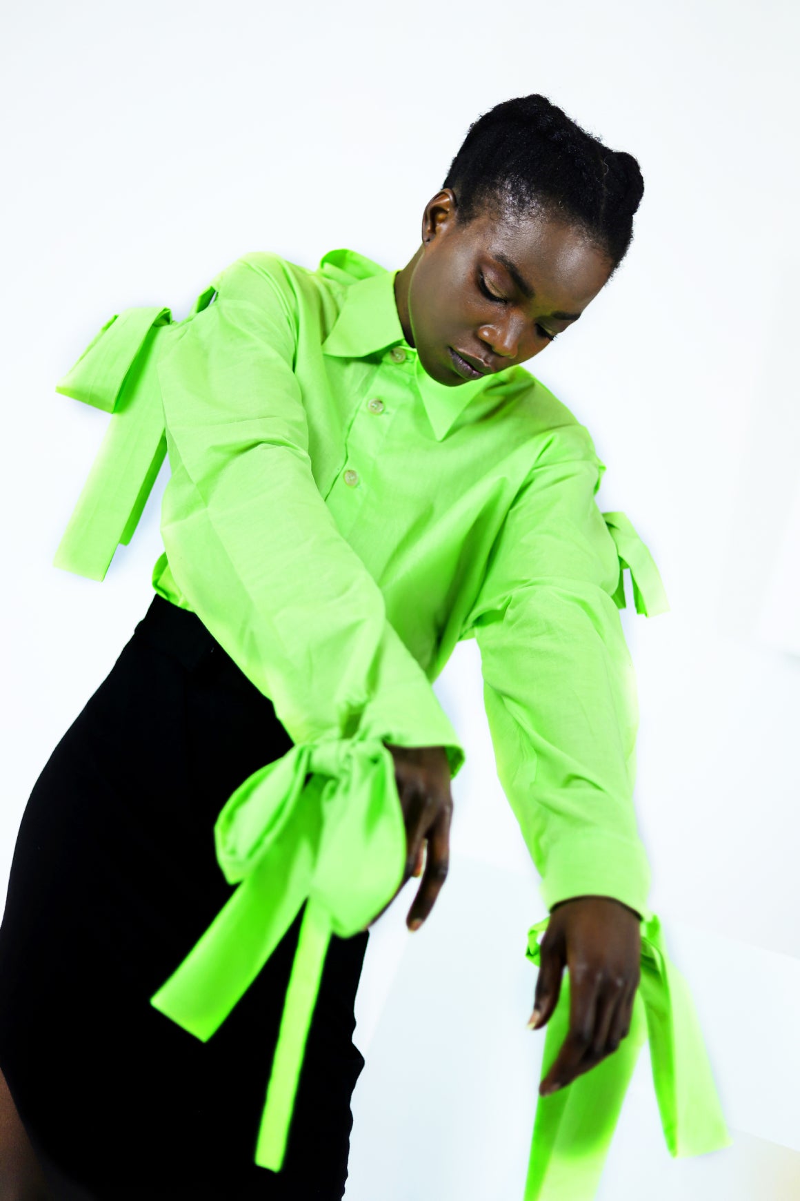 Bowed Button Up