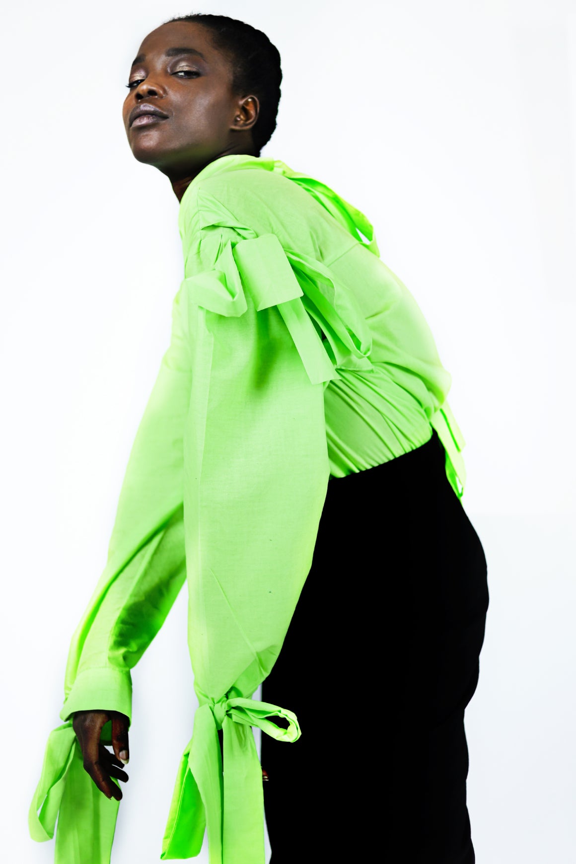 Bowed Button Up