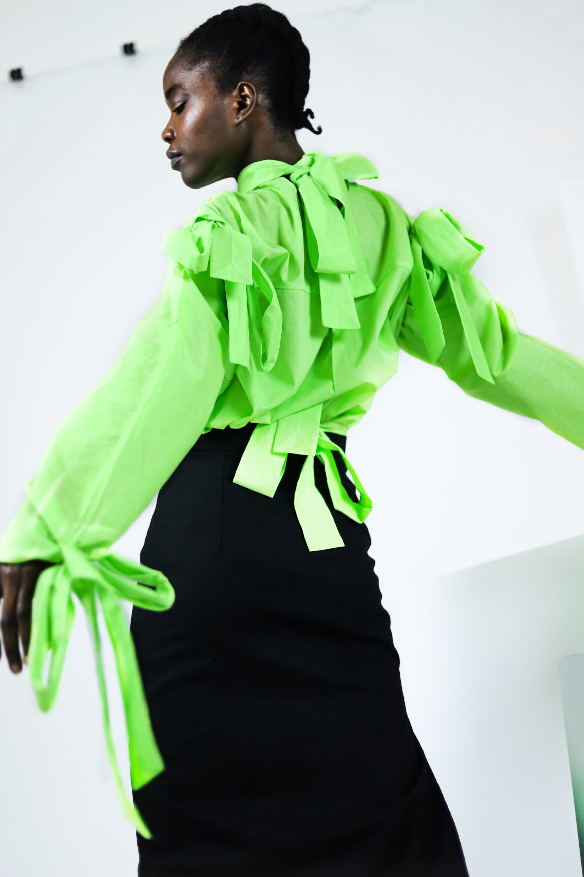 Bowed Button Up